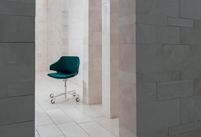 meraviglia chaise de bureau ascenseur à gaz plaque pivotante base en aluminium luxy