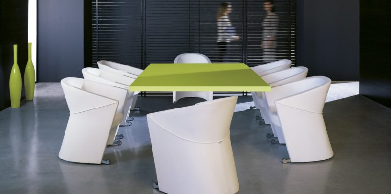 Stuhl Sessel Luxus Pfeil Serie ergonomische feste Rollen Anti-Tip Office mittlerer Rücken weiß