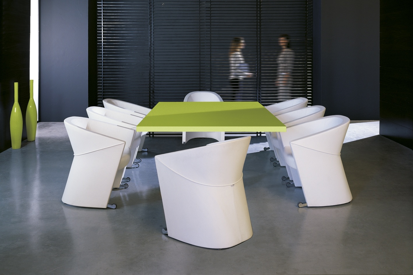 Stuhl Sessel Luxus Pfeil Serie ergonomische feste Rollen Anti-Tip Office mittlerer Rücken weiß