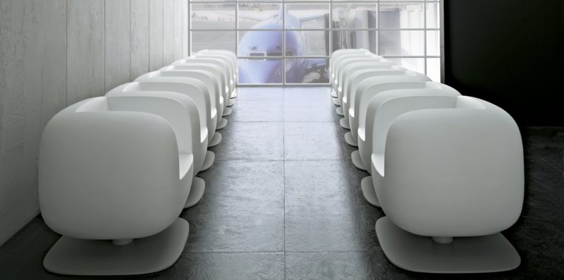 stühle sessel luxy big jim serie ergonomisch drehbar büro wartung medium rücken monocoque weiß polyethylen design