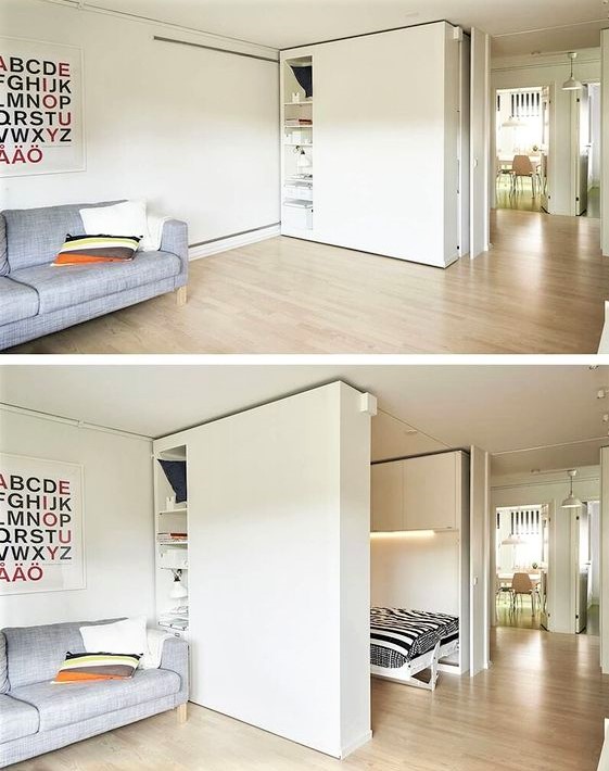 living space-saving furniture
