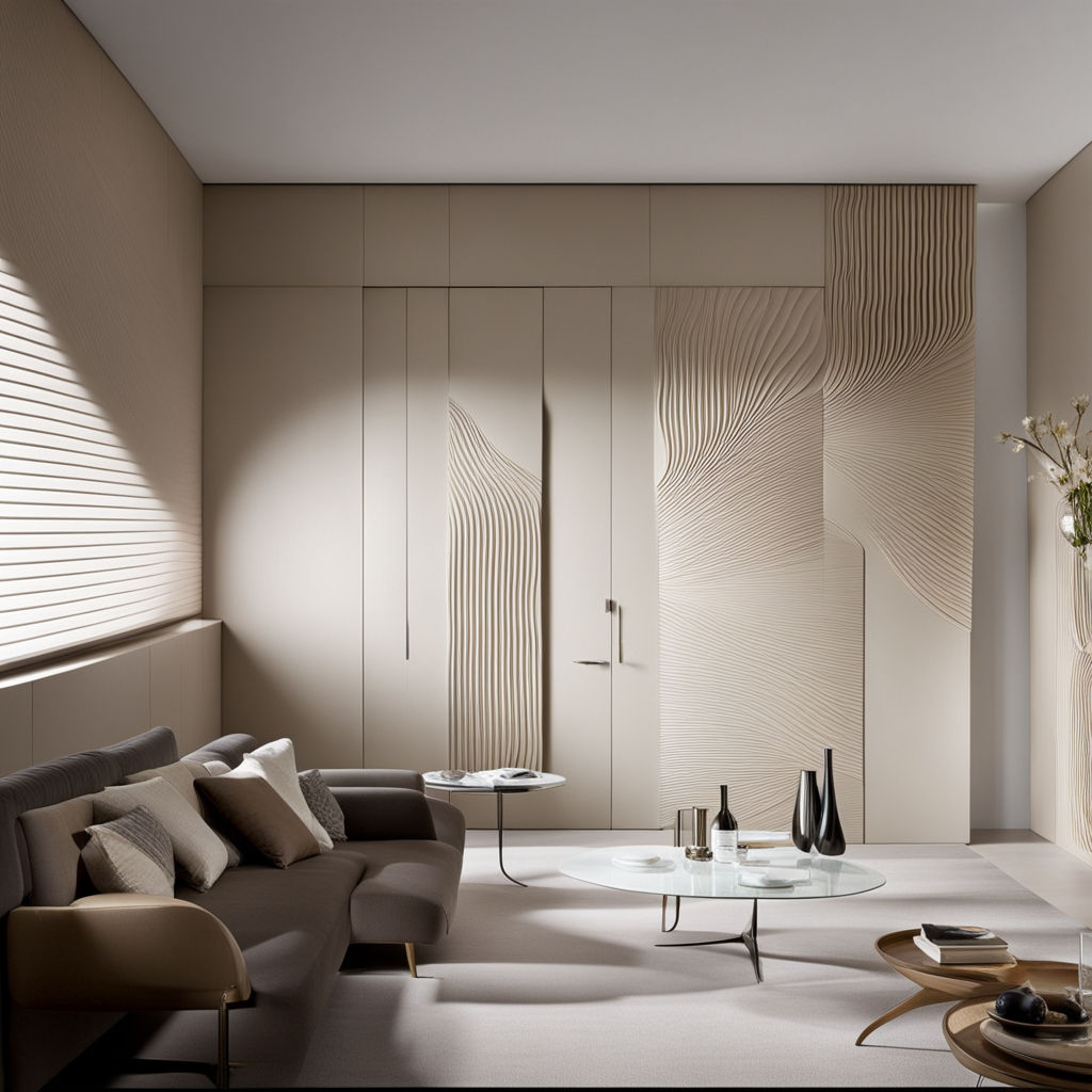 Porte-cachant-vivant-revêtement artistique