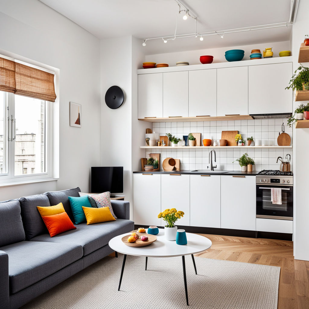 Furnishings-temporary-kitchen-living room-cozy