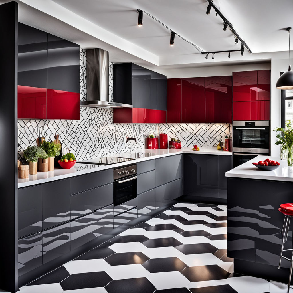 Colors-kitchen-contrast-black-red