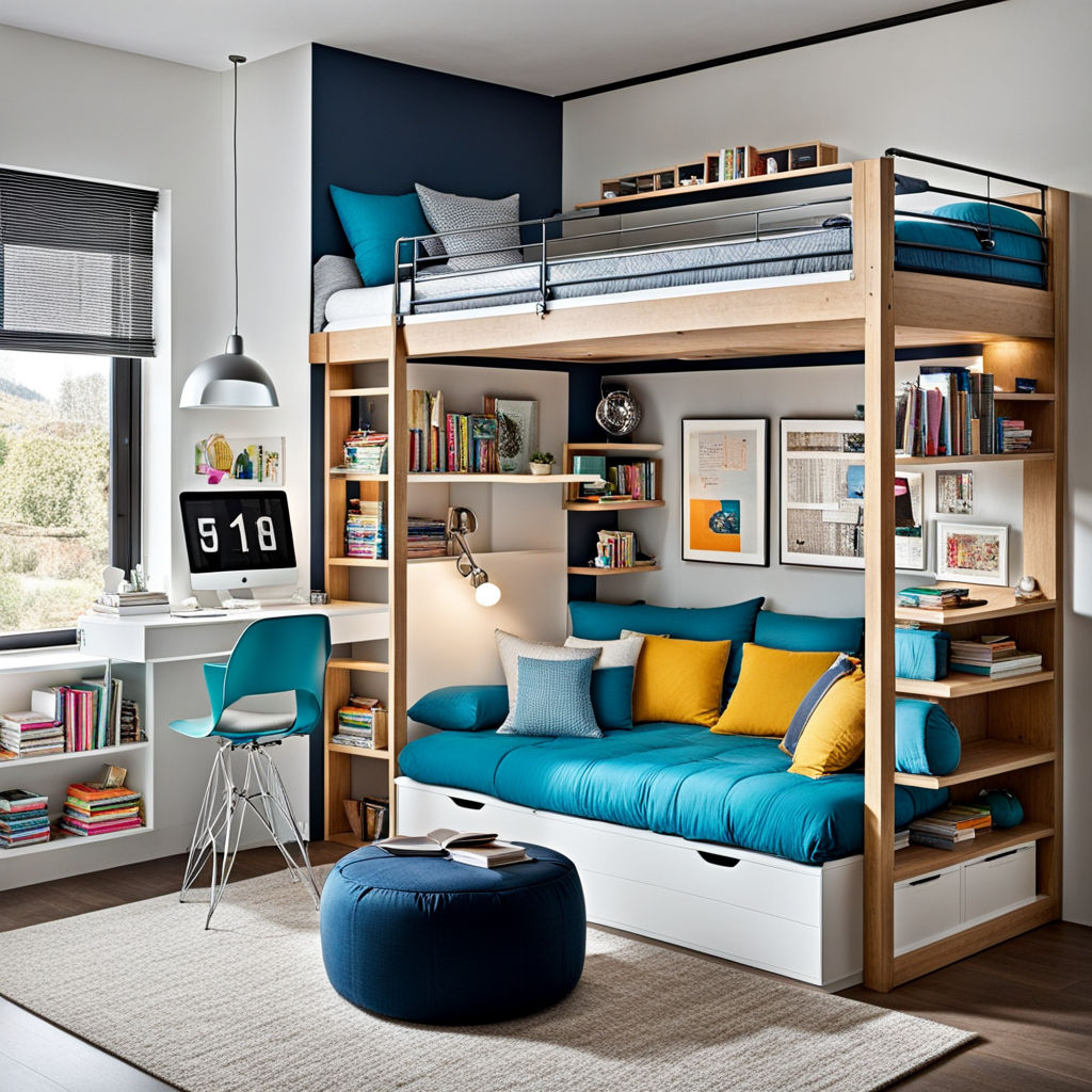 Typen-Bett-zu-Schloss-Farben-lebendig