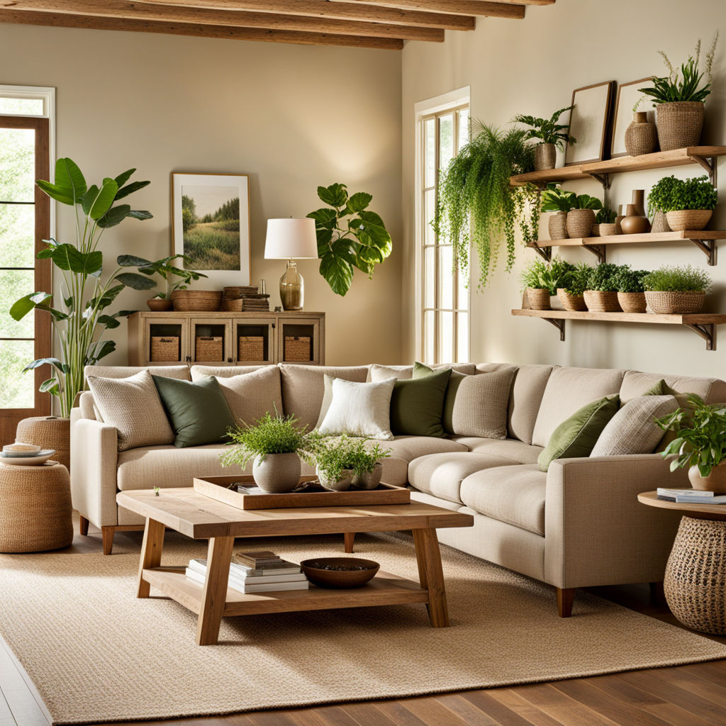 Colori-naturali-soggiorno-toni-verde-e-marrone